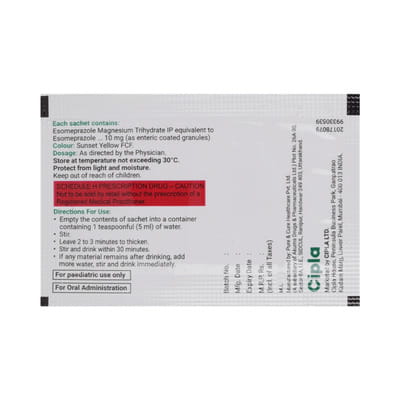 Esomac 10mg Sachet Of 1gm Granules