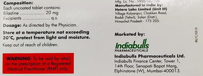 Bilazo 20mg Strip Of 10 Tablets