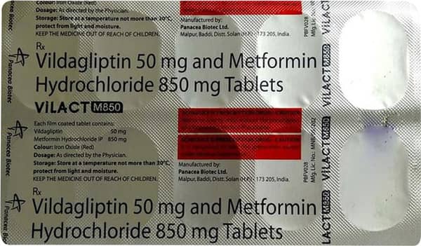 Vilact M 850mg Strip Of 10 Tablets