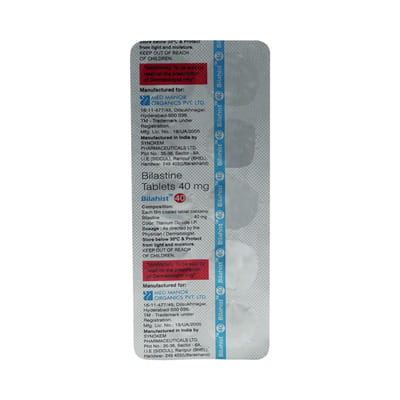 Bilahist 40mg Strip Of 10 Tablets
