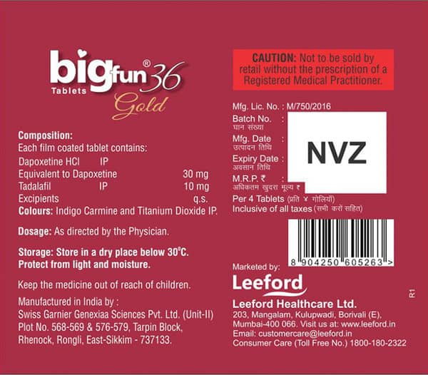 Bigfun 36 Gold Tablet