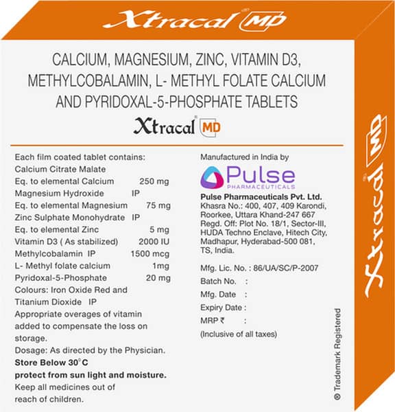 Xtracal Md Strip Of 15 Tablets