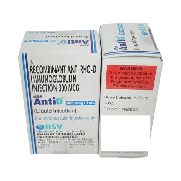 एंटी डी 300mcg/1ml इन्जेक्शन