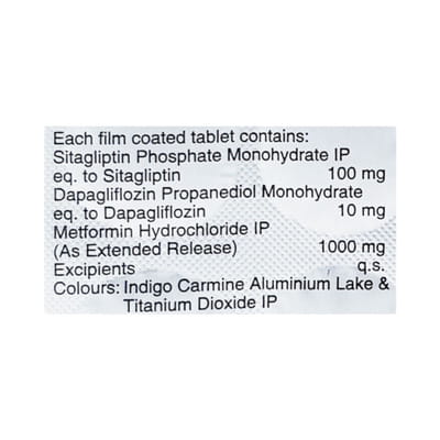 Sitara Dm 1000mg Strip Of 10 Tablets