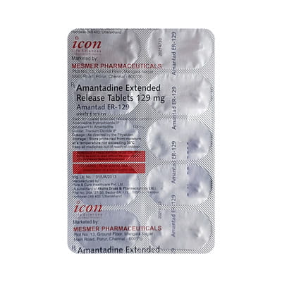 Amantad Er 129mg Strip Of 10 Tablets
