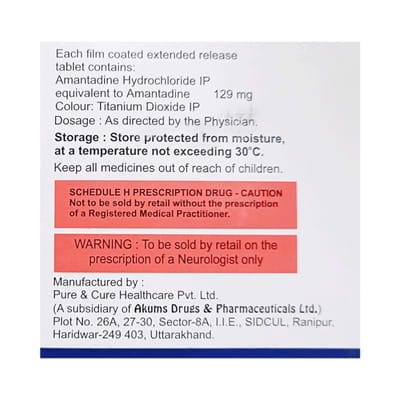 Amantad Er 129mg Strip Of 10 Tablets