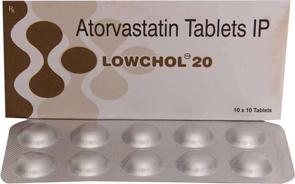 Lowchol 20mg Strip Of 10 Tablets
