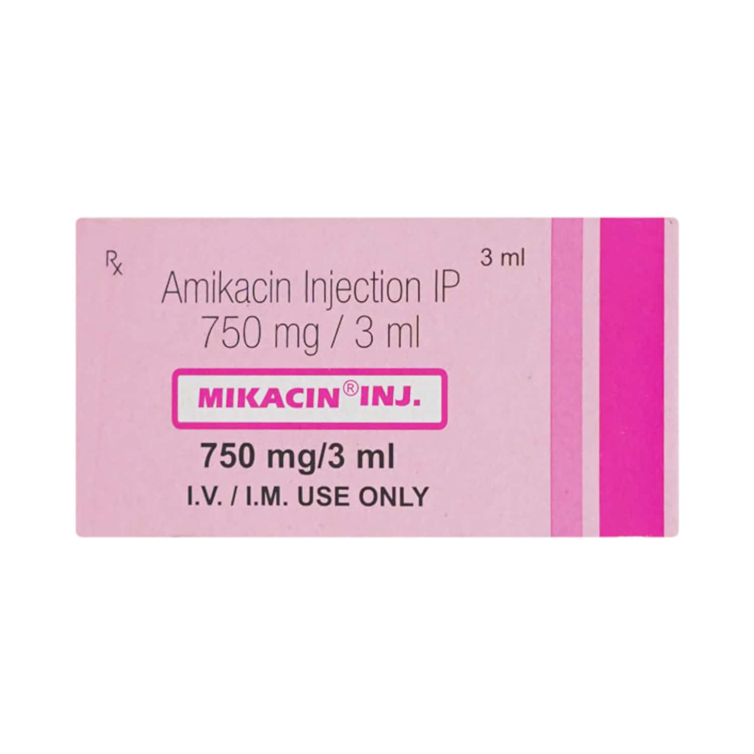 mikacin 750mg vial of 3ml injection