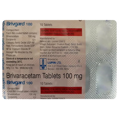 Brivgard 100mg Strip Of 10 Tablets