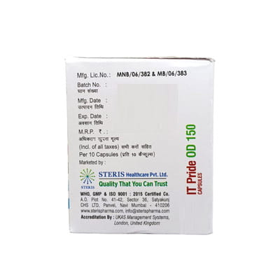 It Pride Od 150mg Strip Of 10 Capsules