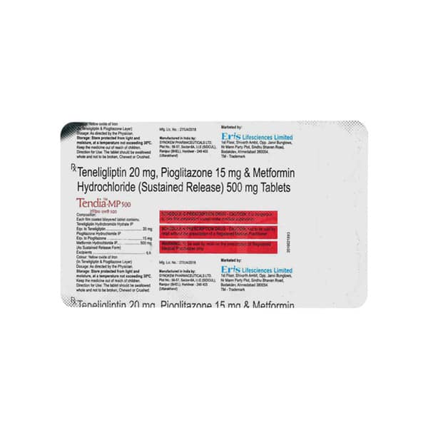Tendia Mp 500Mg Strip Of 10 Tablets