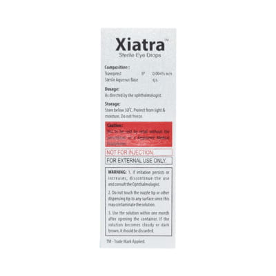 Xiatra Bottle Of 3ml Eye Drops