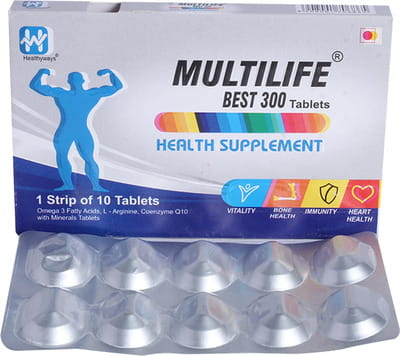 Multilife Best 300 Strip Of 10 Tablets