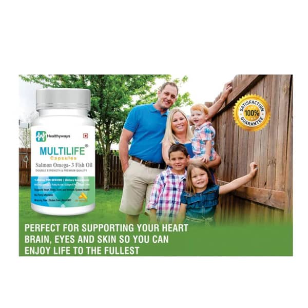 Healthyways Multilife Salmon Omega 3 Fish Oil Bottle Of 30 Capsules