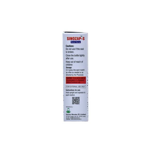 Sinozap S Bottle Of 10Ml Nasal Spray