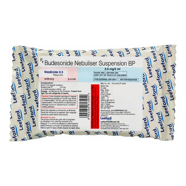 Weldinide 0.5Mg 2Ml Packet Of 5 Respules