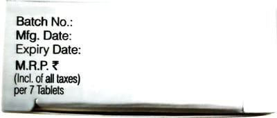 Sitared 25mg Strip Of 7 Tablets