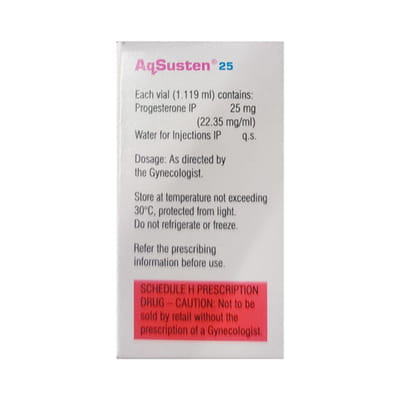 Aqsusten 25mg Vial Of 1.119ml Solution For Injection