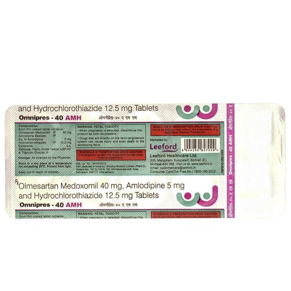 Omnipres Amh 40mg Strip Of 10 Tablets