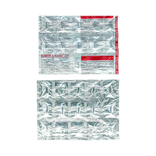 Jubira Gold 20mg Strip Of 15 Capsules