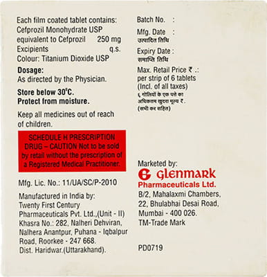 Zalozil 250mg Strip Of 6 Tablets