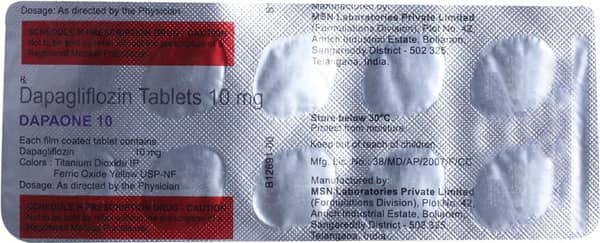Dapaone 10mg Strip Of 10 Tablets