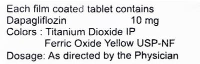 Dapaone 10mg Strip Of 10 Tablets