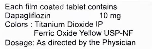 Dapaone 10mg Strip Of 10 Tablets