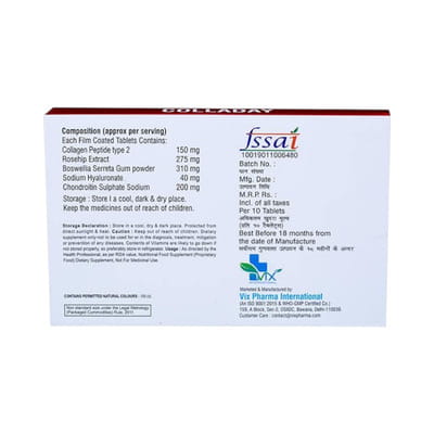 Colladay Strip Of 10 Tablets