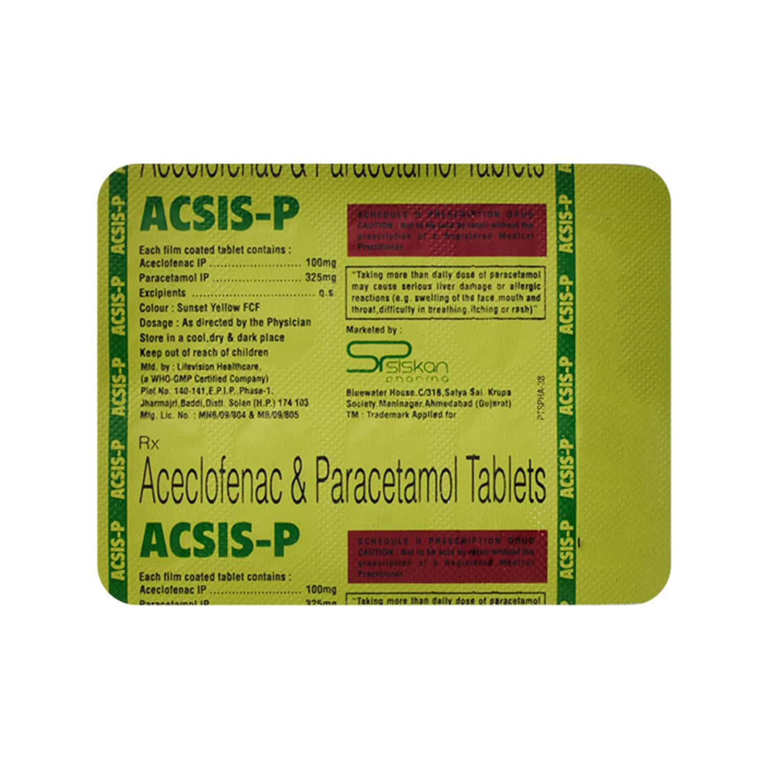 Acsis P Strip Of 10 Tablets: Uses, Side Effects, Price & Dosage | PharmEasy