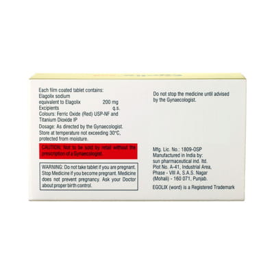 Egolix 200mg Strip Of 10 Tablets