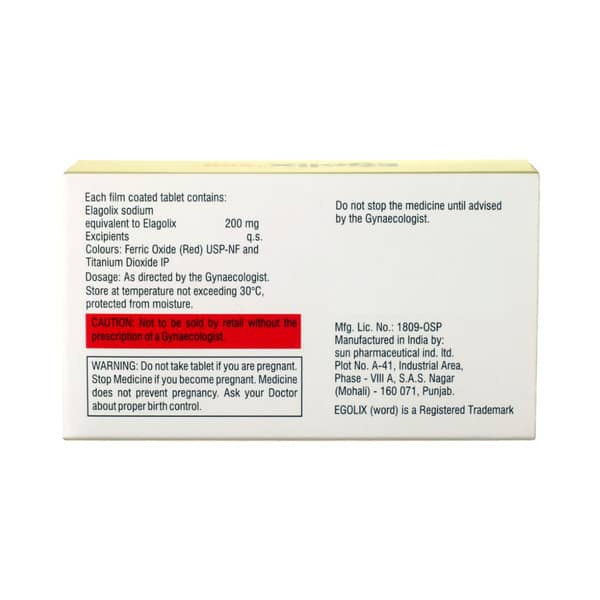 Egolix 200mg Strip Of 10 Tablets