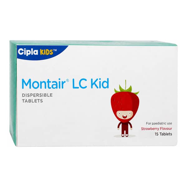 Montair Lc Kid Strawberry Flavour Strip Of 15 Tablets