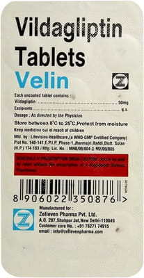 Velin 50mg Strip Of 15 Tablets