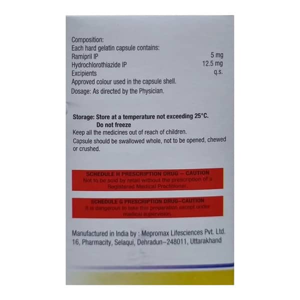Ramisave H 5Mg Strip Of 15 Capsules