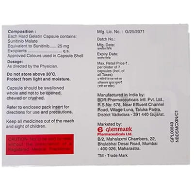 Sutib 25mg Strip Of 7 Capsules