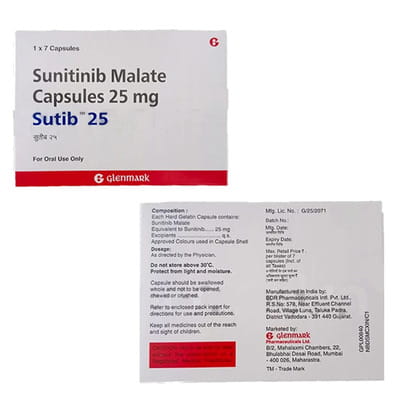 Sutib 25mg Strip Of 7 Capsules