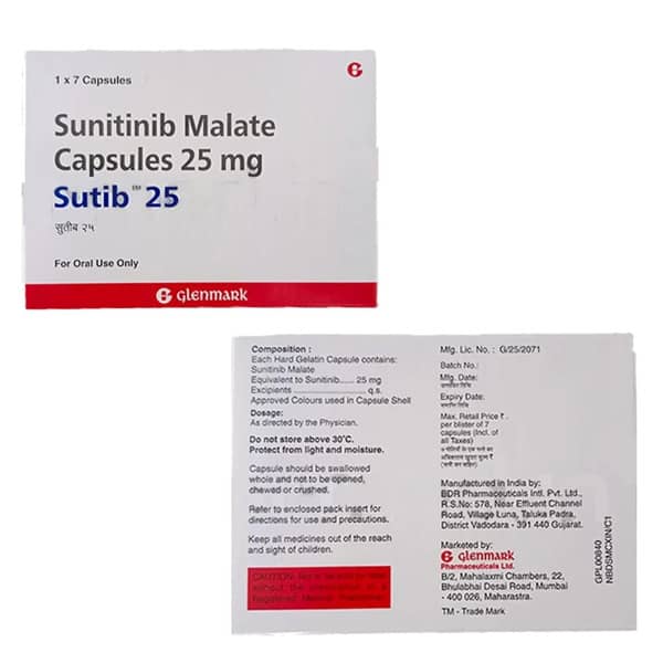 Sutib 25mg Strip Of 7 Capsules