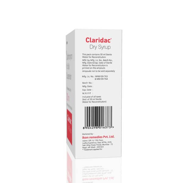 Claridac 125mg Bottle Of 30ml Dry Syrup