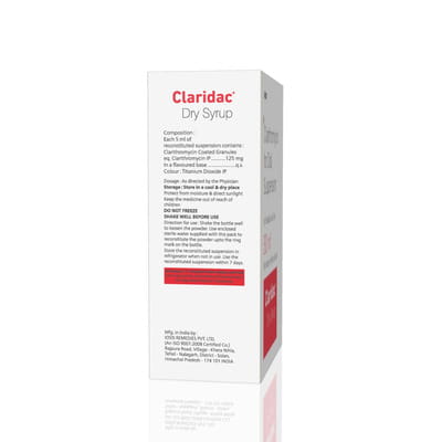 Claridac 125mg Bottle Of 30ml Dry Syrup