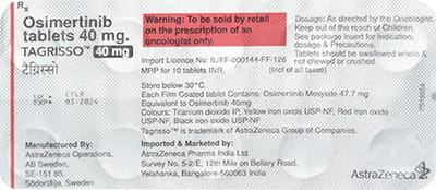 Tagrisso 40mg Strip Of 10 Tablets