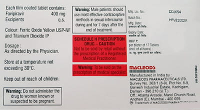 Favihope 400mg Strip Of 17 Tablets