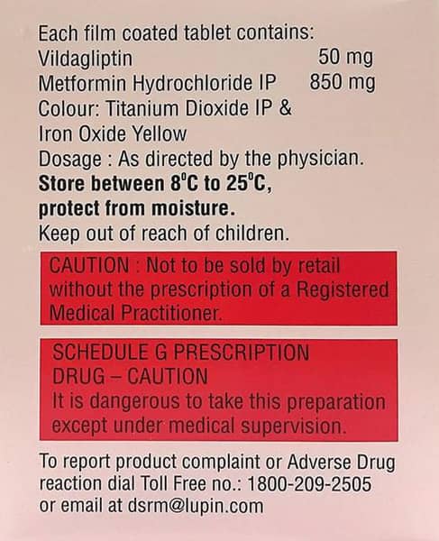 Verifica M 50/850mg Strip Of 15 Tablets