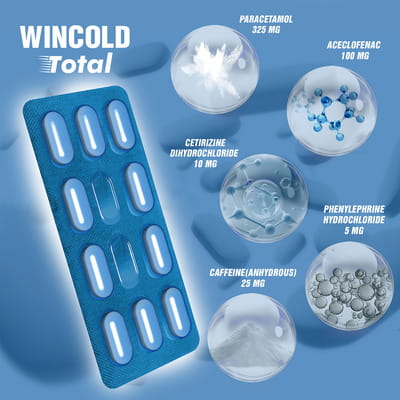 New Wincold Total Strip Of 10 Tablets