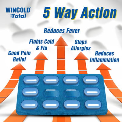 New Wincold Total Strip Of 10 Tablets