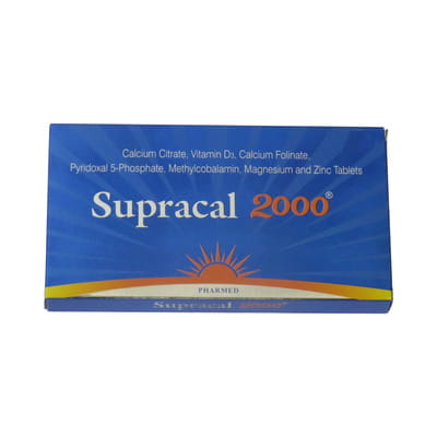 Supracal 2000 Strip Of 15 Tablets