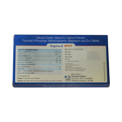 Supracal 2000 Strip Of 15 Tablets