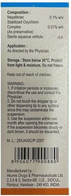 Nepopt Bottle Of 5ml Eye Drops