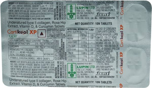 Cartikool Xp Strip Of 10 Tablets