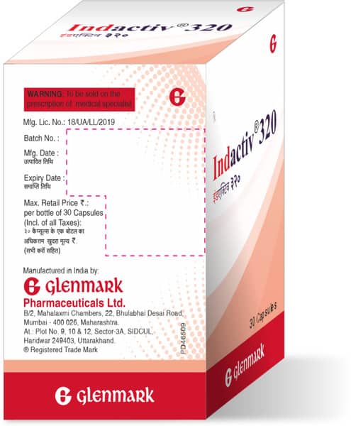 Indactiv 320mcg Bottle Of 30 Inhalation Capsules